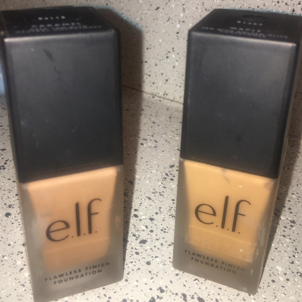 TWO NEW!!! Elf Flawless Finish Foundations